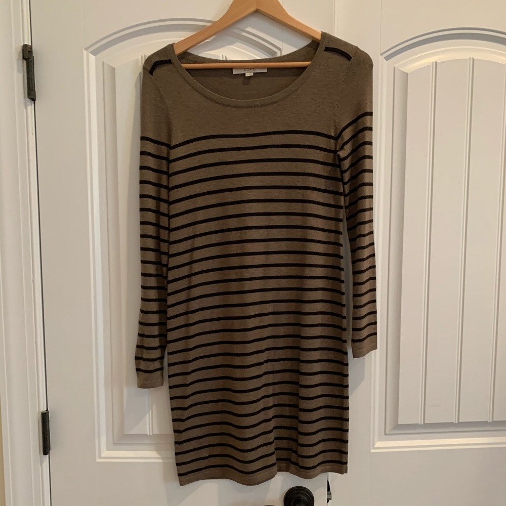 Adorable striped sweater dress
